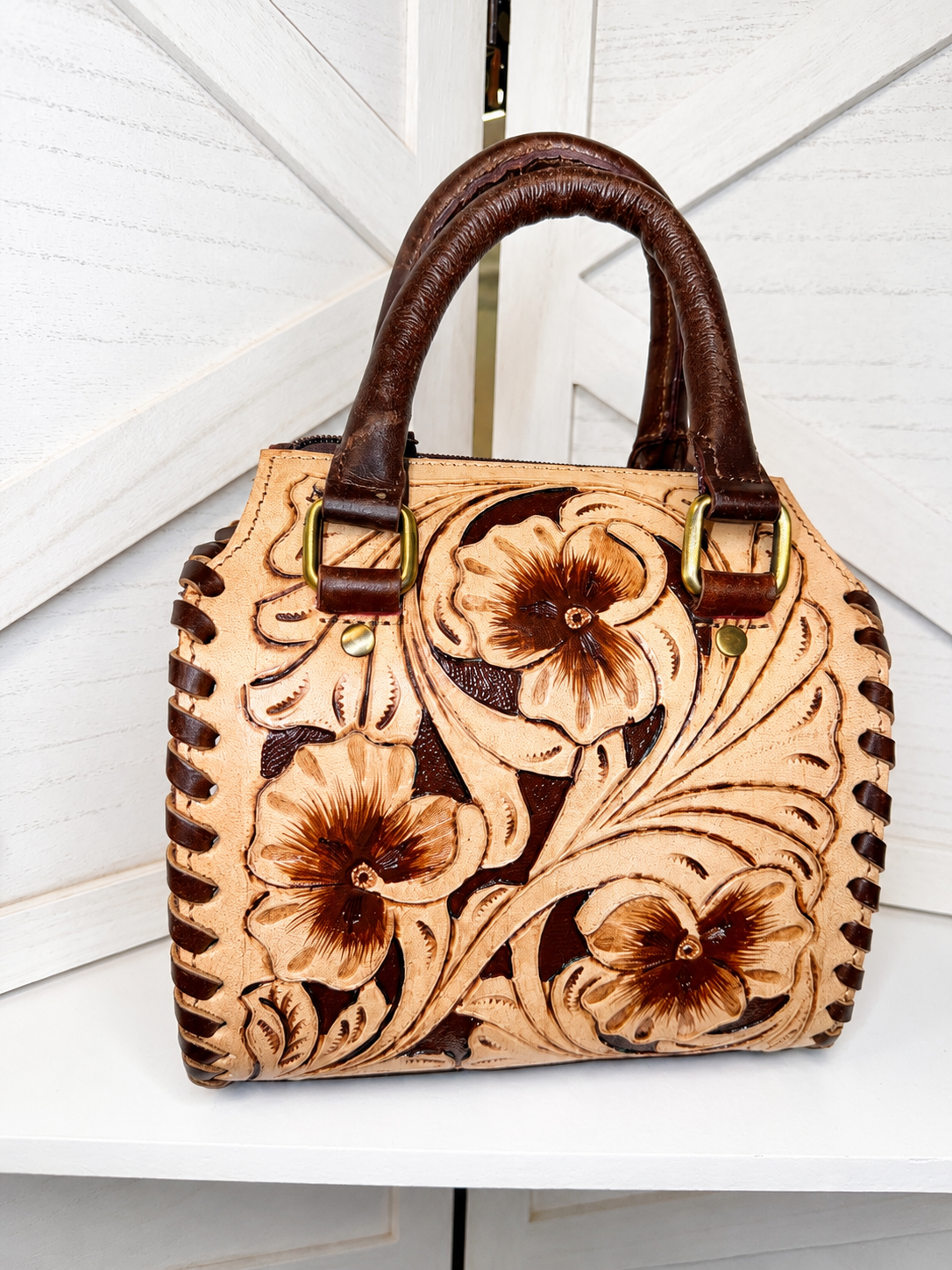 Bronco blossom small speedy handbag/ crossbody