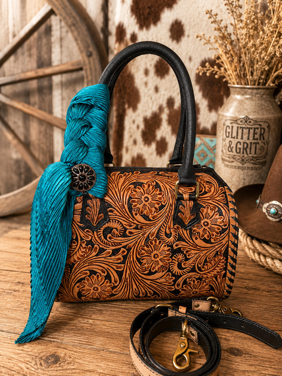 The Rio Belle medium speedy with ribbed rag and cinch included!