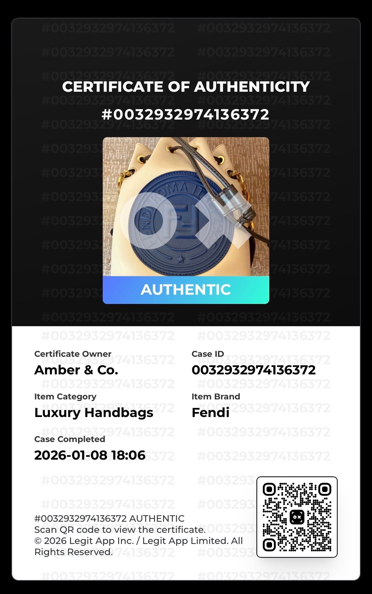 Fendi Mon Trésor Mini Leather Bucket Bag – White