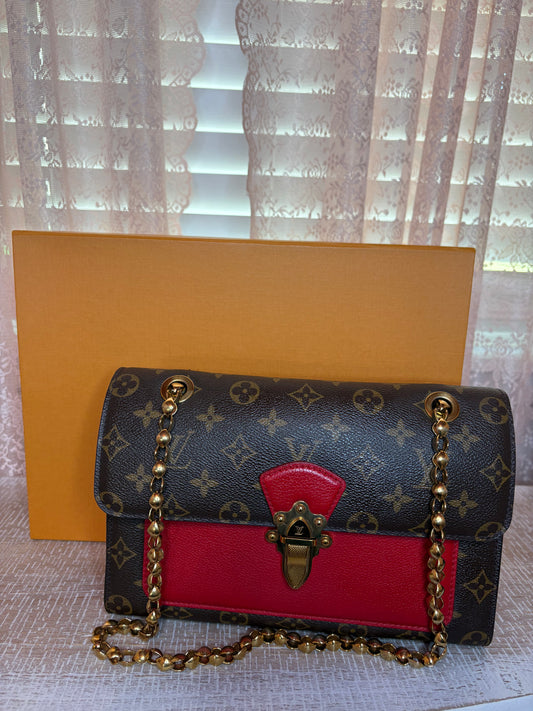 Louis Vuitton Red Monogram Canvas Victoire