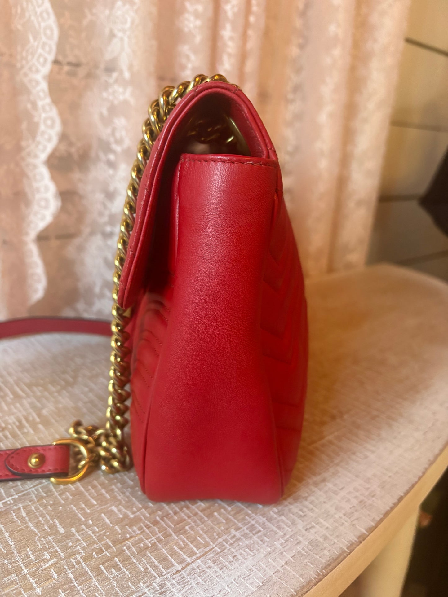 Gucci Large GG Marmont Matelasse Flap Bag