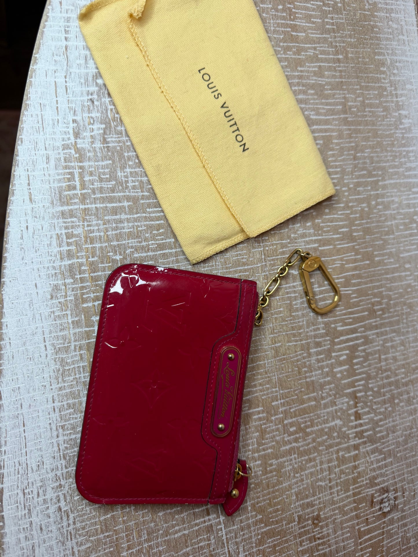 Louis Vuitton Monogram Vernis Pochette Cles Coin Purse