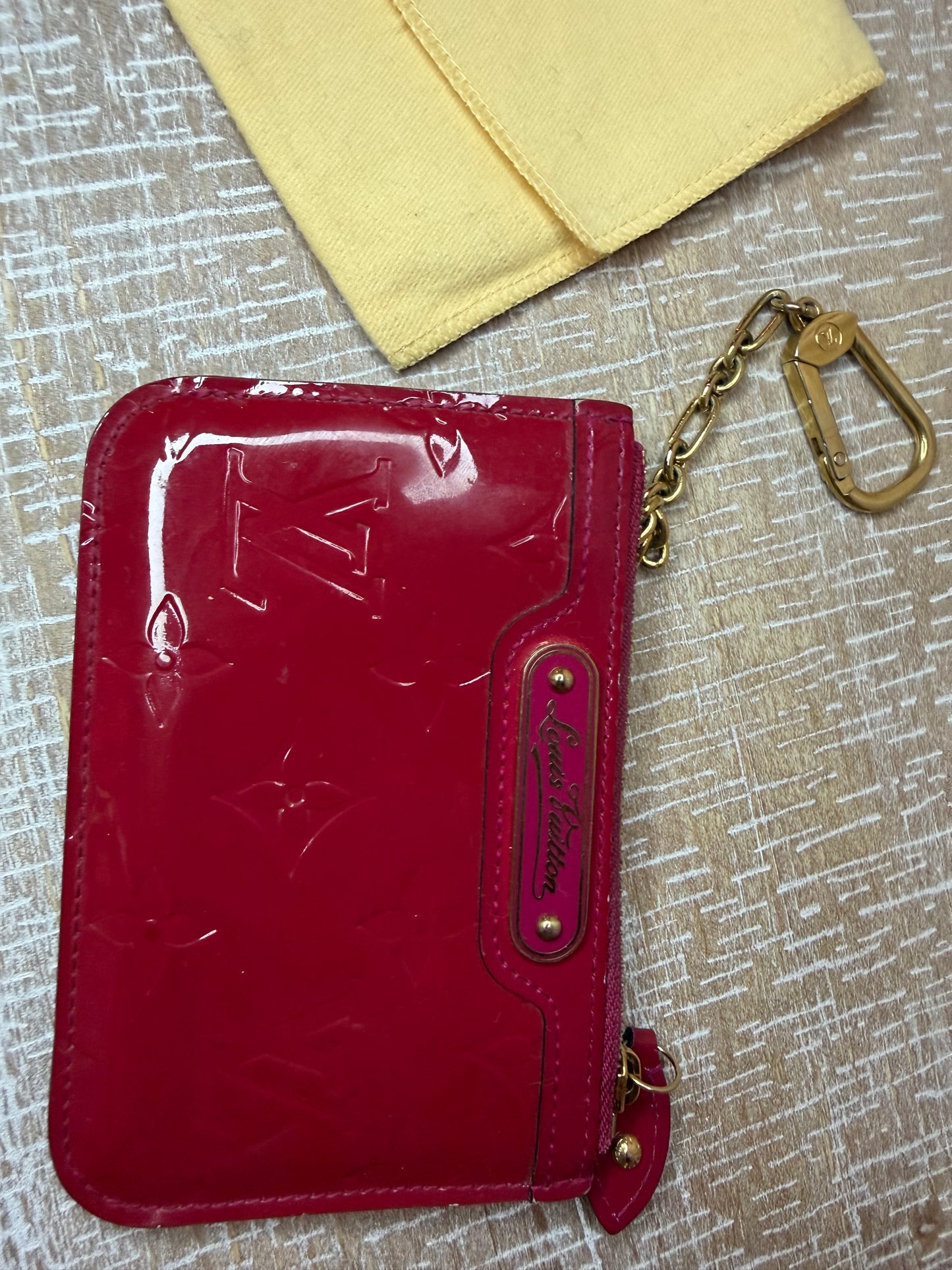 Louis Vuitton Monogram Vernis Pochette Cles Coin Purse