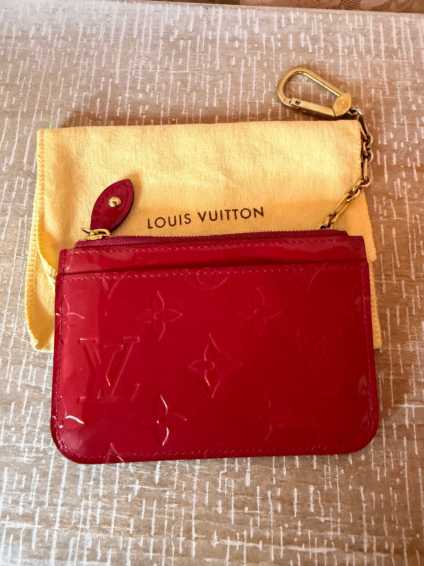 Louis Vuitton Monogram Vernis Pochette Cles Coin Purse