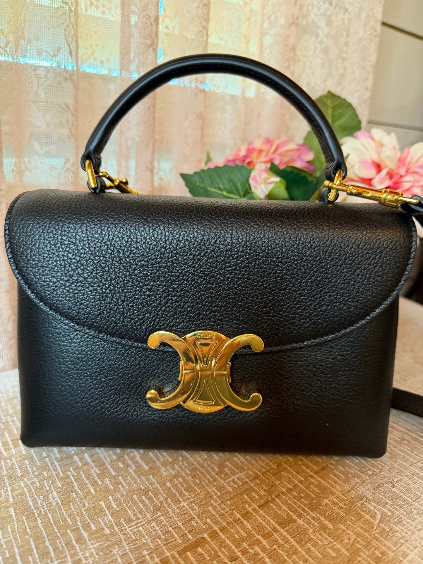 CELINE Brand new 2025 Supple Calfskin Medium Nino Black