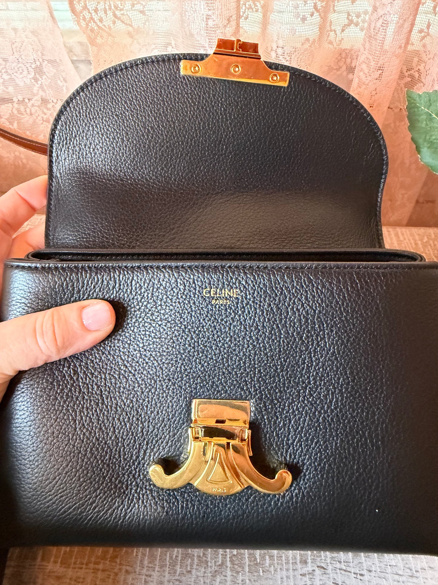 CELINE Brand new 2025 Supple Calfskin Medium Nino Black