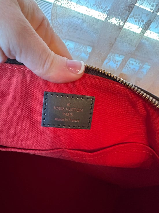 Louis Vuitton Tote MM Brown Canvas Damier Ebene