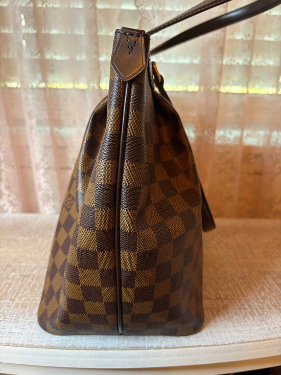 Louis Vuitton Tote MM Brown Canvas Damier Ebene