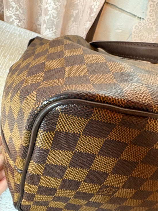 Louis Vuitton Tote MM Brown Canvas Damier Ebene