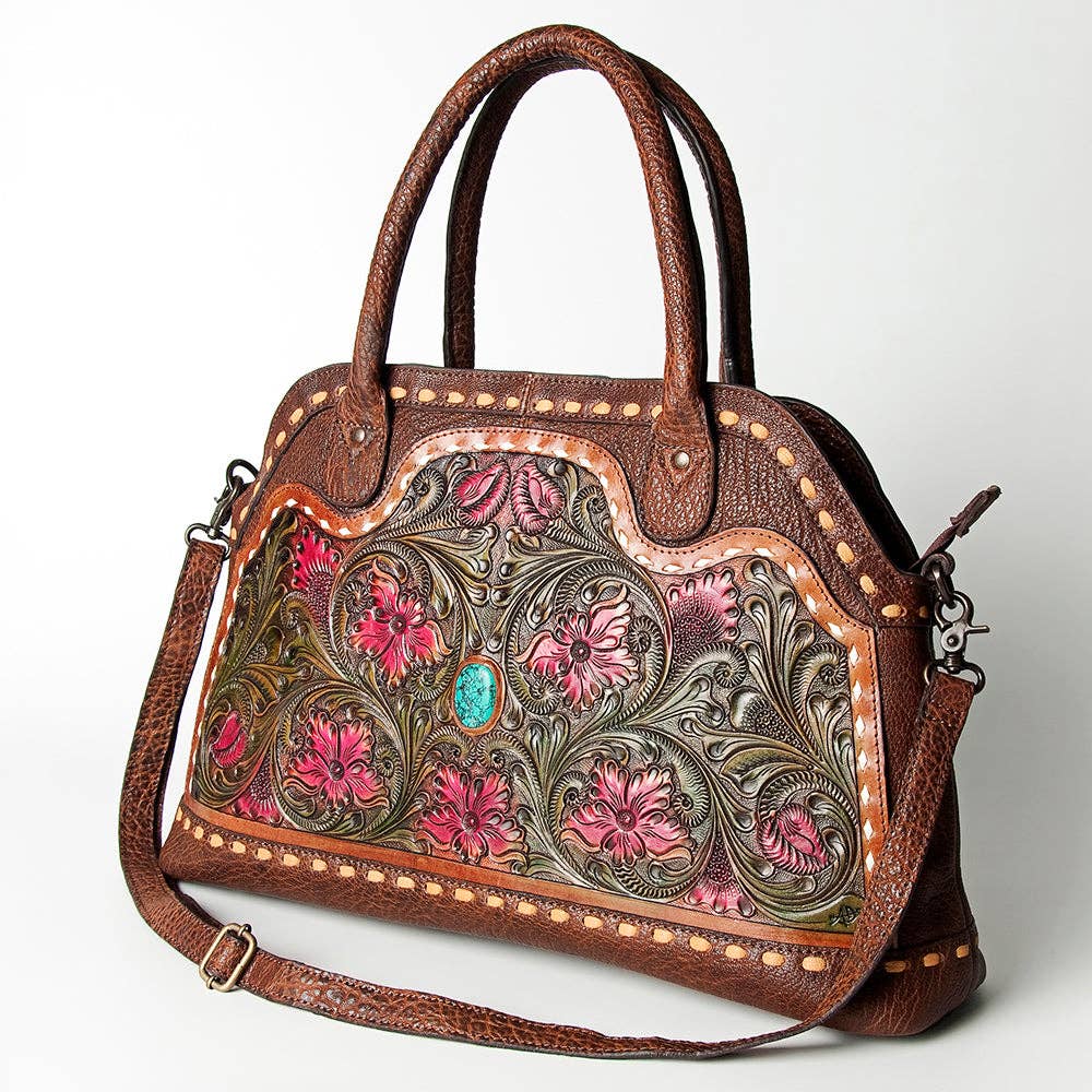 LS Western - LC-ADBGZ478 Tote Genuine Western Leather Women Bag - ADBGZ478