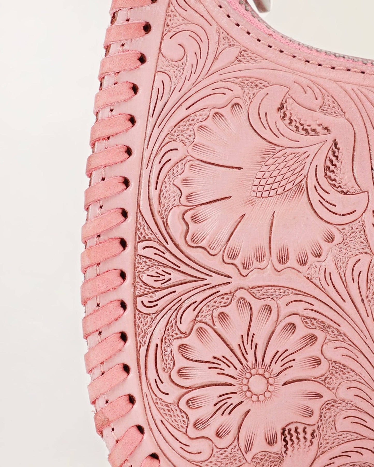 Loyal West - Dannia Medium Purse Pink - NaN / Pink Handtooled
