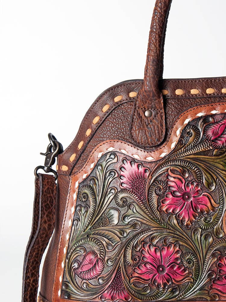 LS Western - LC-ADBGZ478 Tote Genuine Western Leather Women Bag - ADBGZ478