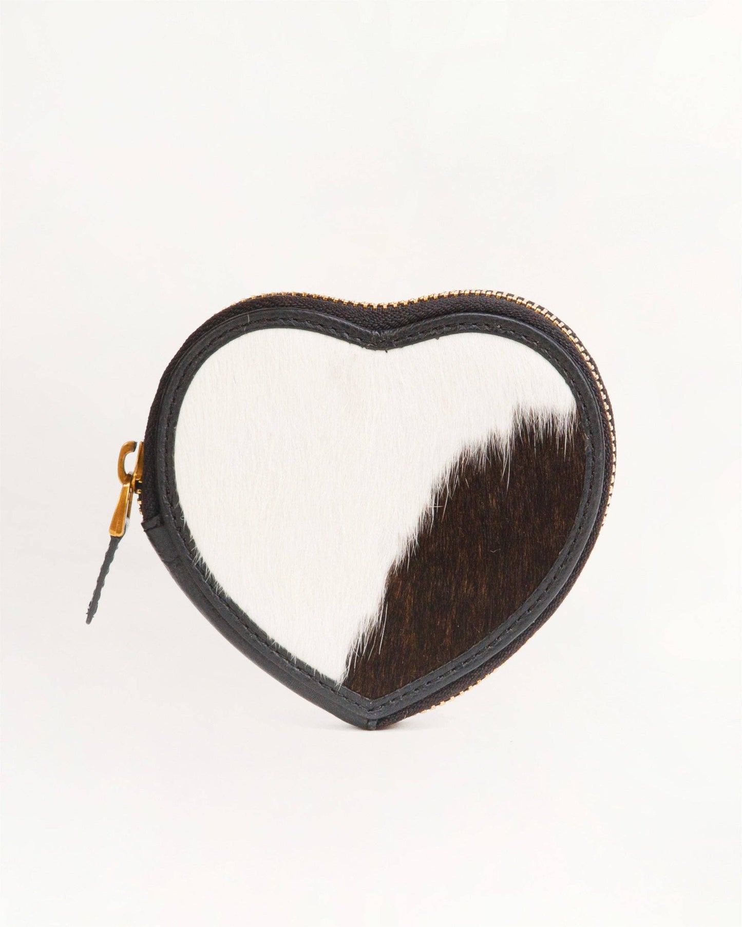 Loyal West - Black & White Cowhide Cupid Coin Pouch
