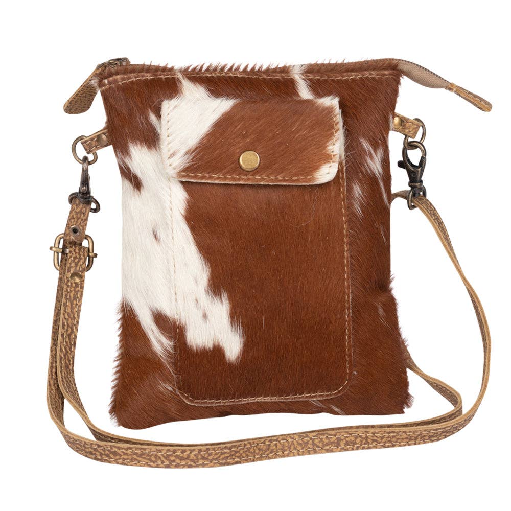 Myra Bag - Leather Lithe Hairon Small Bag