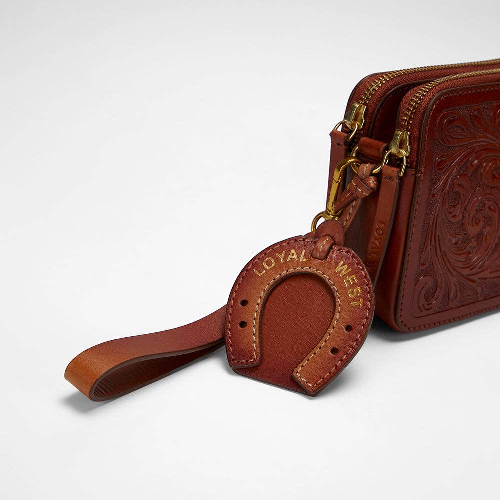 Myra Bag - Loyal West Shell Mini Purse In Handtooled Leather - Single