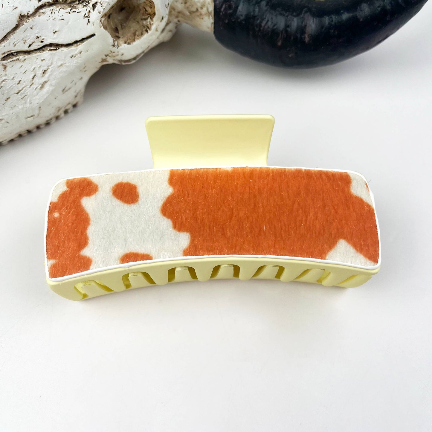 mildstyles - Western cowboy vintage leather hair claw clip - 90042