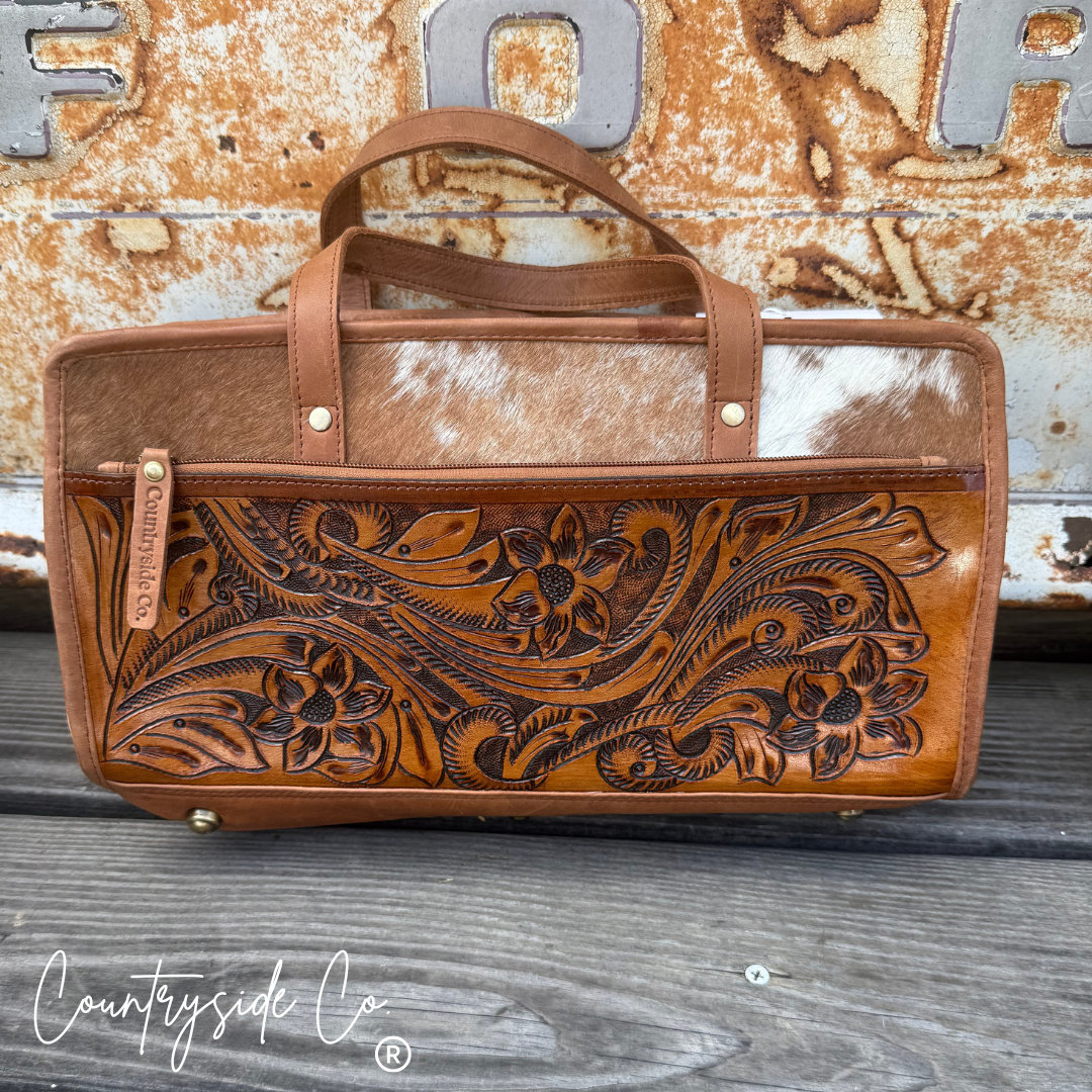 Countryside Co. - Pioneer Tooled Leather XL Toiletry Travel Case
