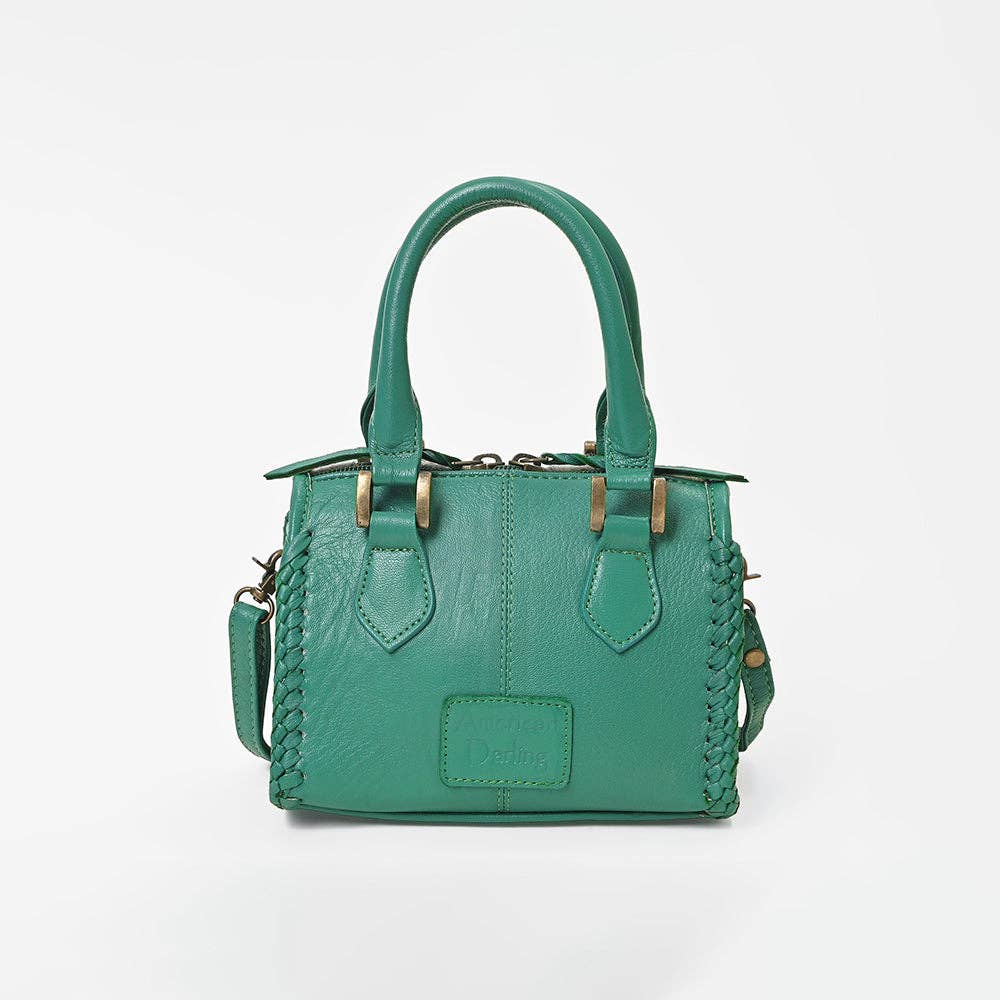 LS Western - ADBGM1087 American Darling Hair on Leather Woven Checkered Handbag
