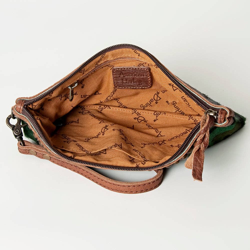 LS Western - ADBG344 American Darling Hair-On Cowhide Wristlet Bag - ADBG344ACGO