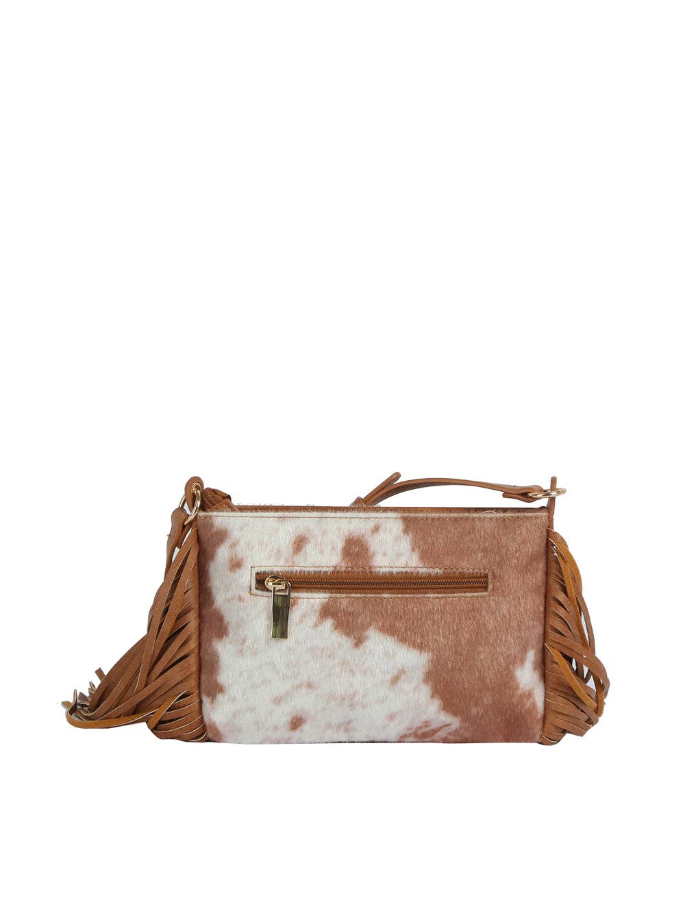 Handbag Factory Corp - Cowhide Fringe Shoulder Bag - Black