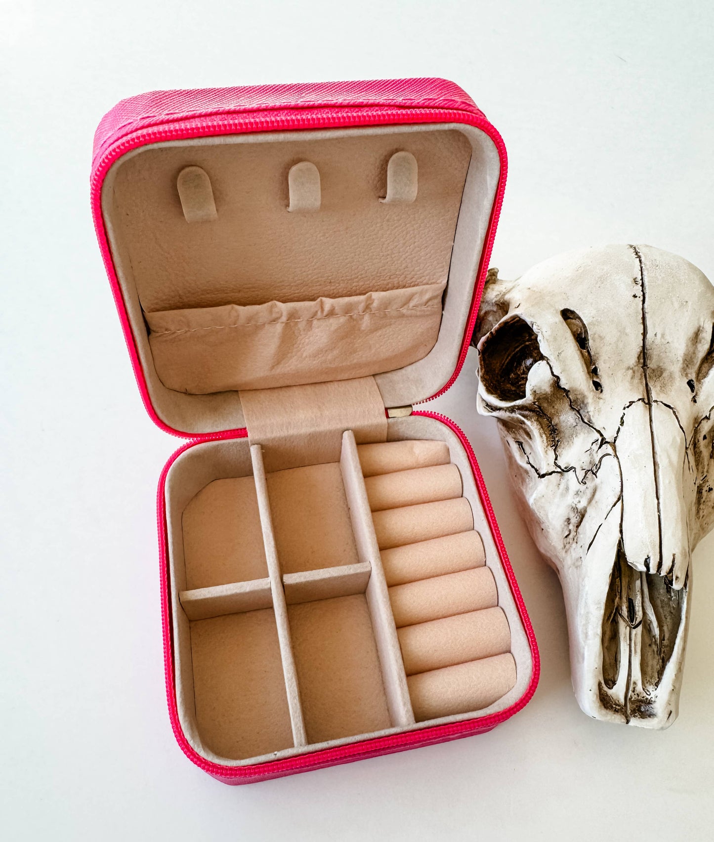 Boho Ranch Shop - Western Mini Jewelry Storage Travel Box - 1 - SKULL