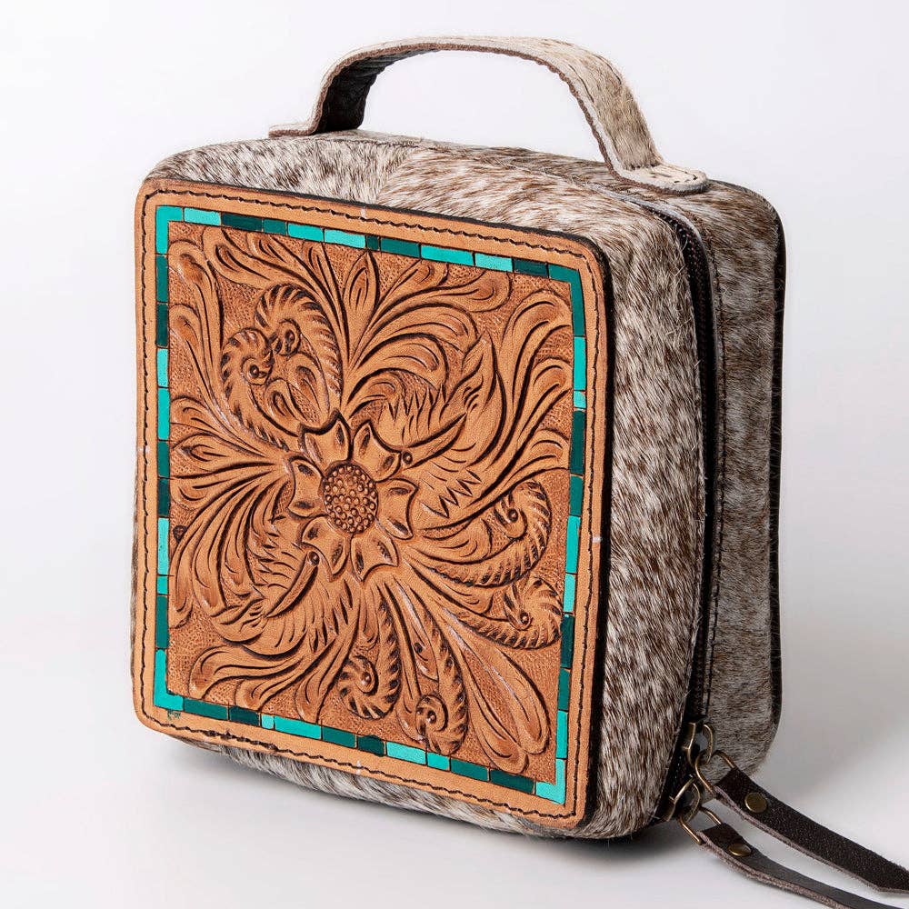 LS Western - LC-ADBGA311 Jewelry Case Genuine Western Leather Women Bag - ADBGA311C