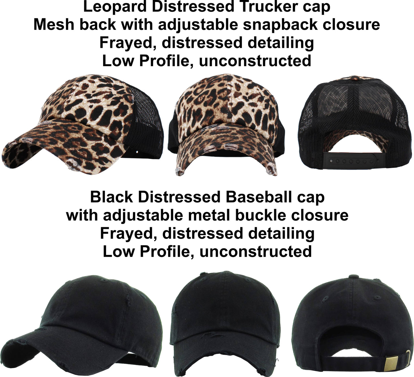 Howdy Oval Rhinestone Patch Cap  - Leopard Trucker