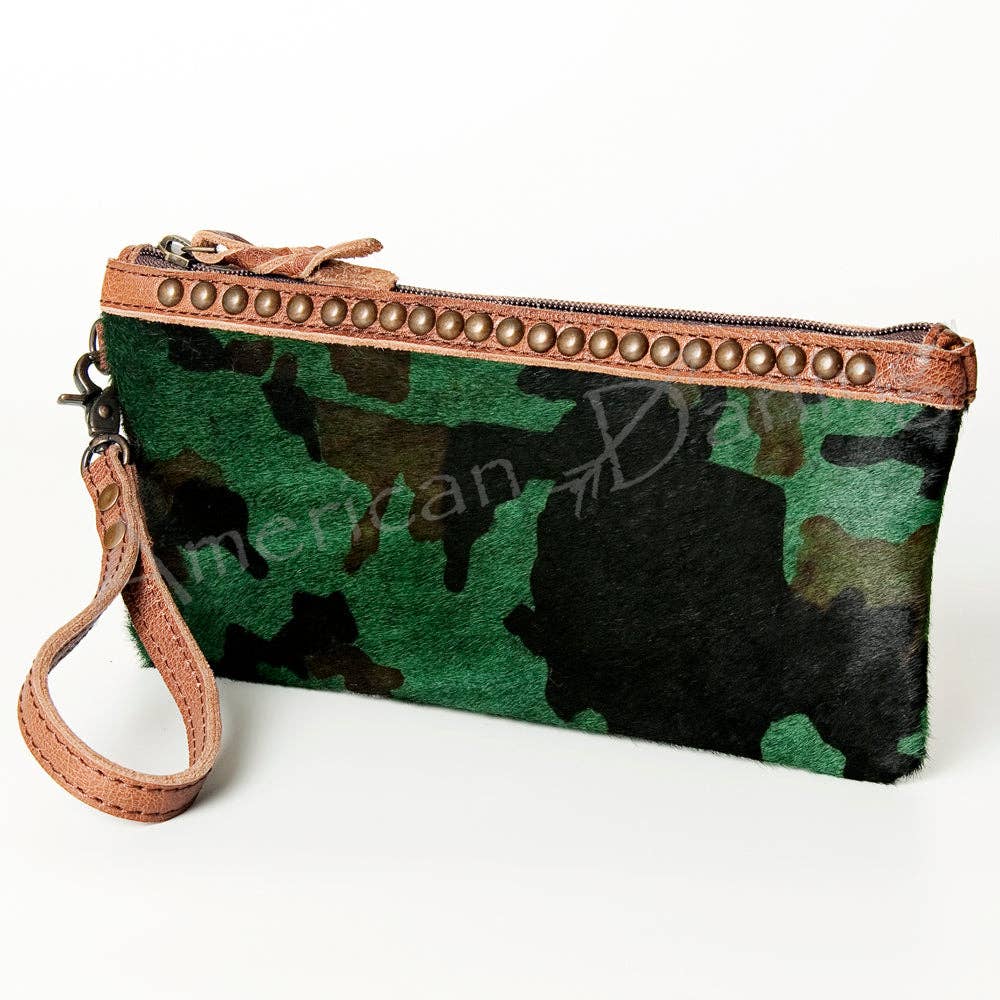 LS Western - ADBG344 American Darling Hair-On Cowhide Wristlet Bag - ADBG344ACGO