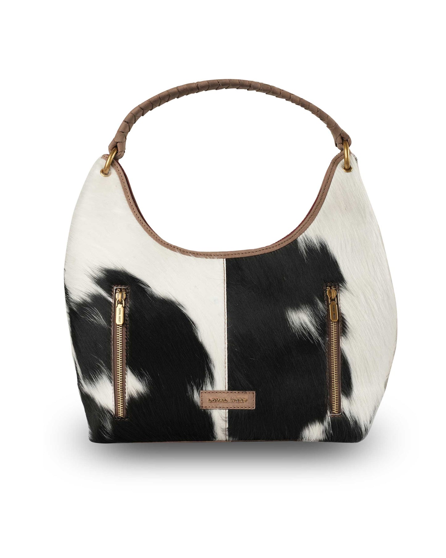 Loyal West - LW Medium Purse - Black & White Cowhide - Dakota / Black & White Cowhide