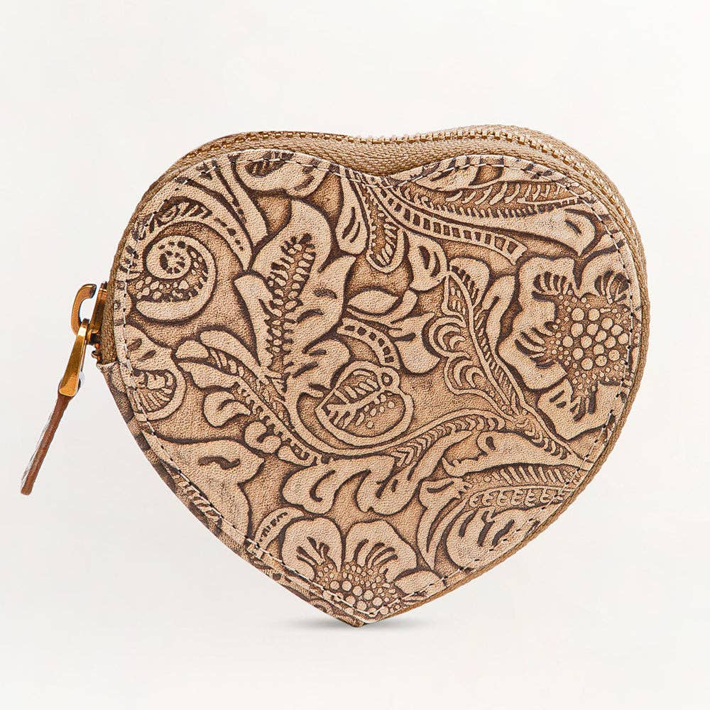 Myra Bag - Loyal West Cupid Coin Pouch Handtooled Leather - Handtooled Leather / Single