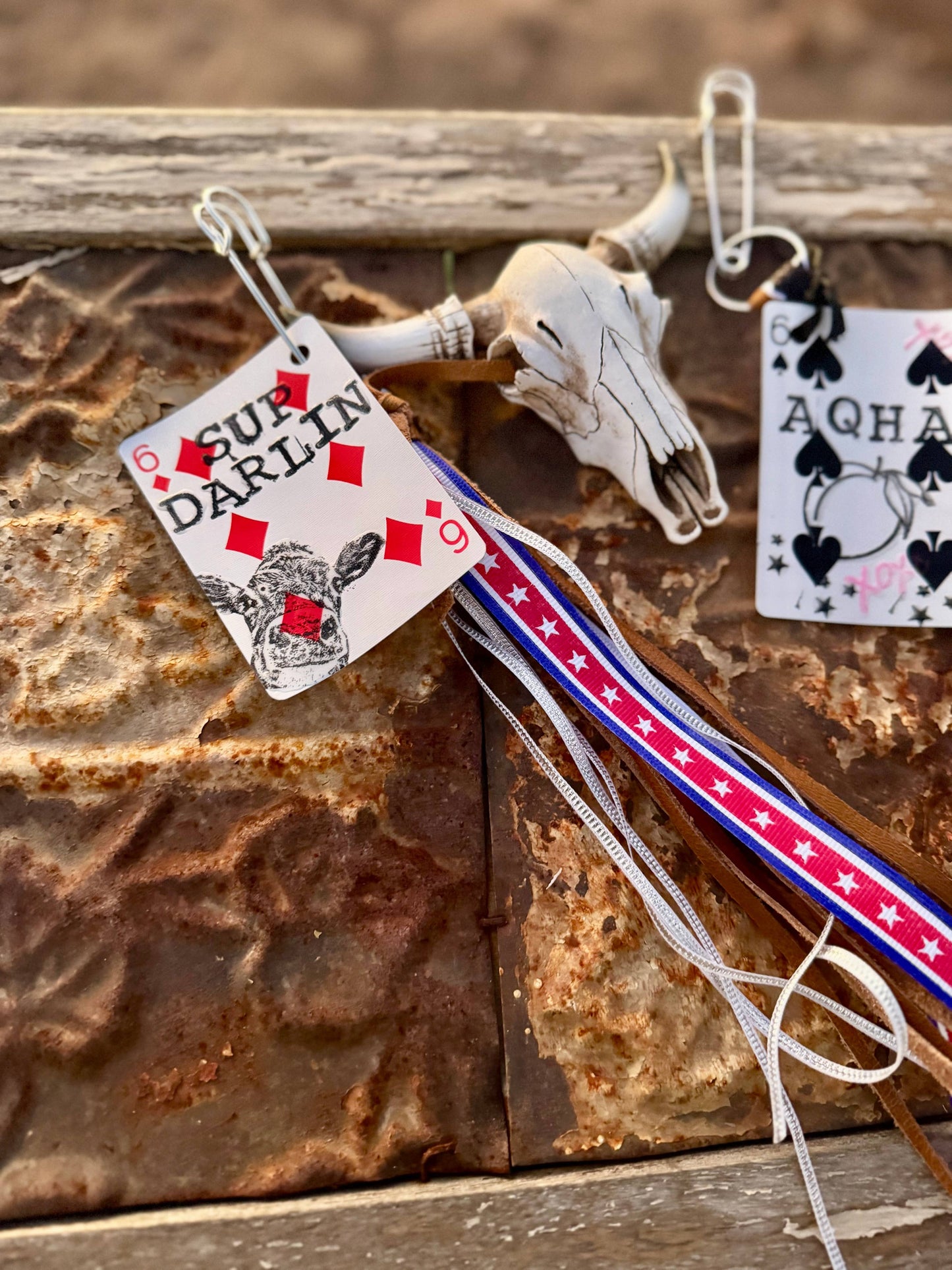 Wild Hancock Creations - Western keychain/Fringe Keychain/Purse Accessory - SUP DARLIN