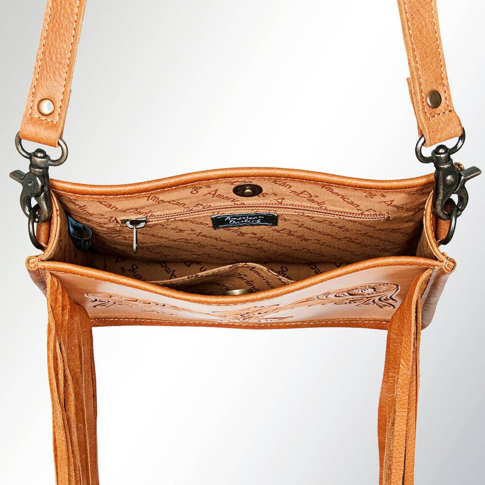 Crossbody Genuine Western Leather Women Bag - ADBG725B