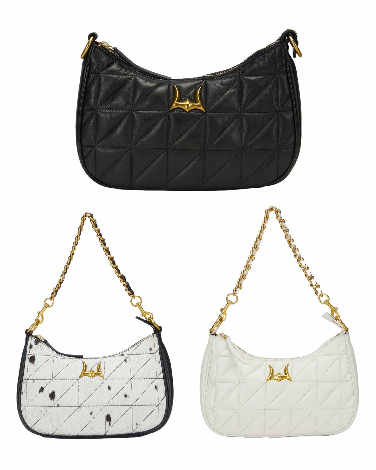 Loyal West - Joe Quilted Nappa Leather Bag-Black