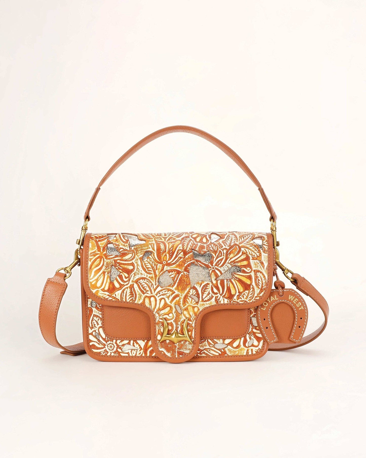 Myra Bag - Loyal West Shell Medium Purse Black And White - Black And White Cowhide And Calfskin / Single