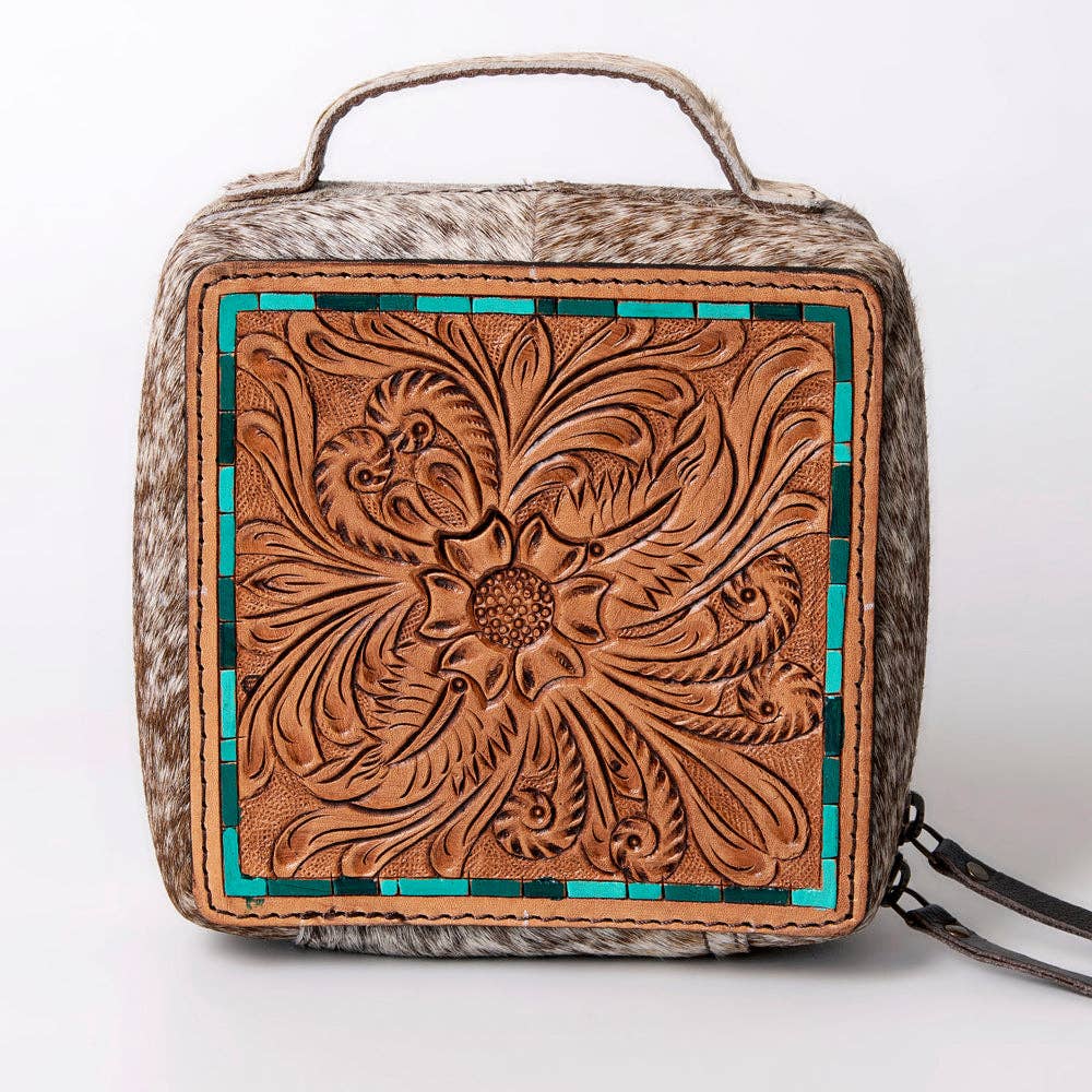 LS Western - LC-ADBGA311 Jewelry Case Genuine Western Leather Women Bag - ADBGA311C