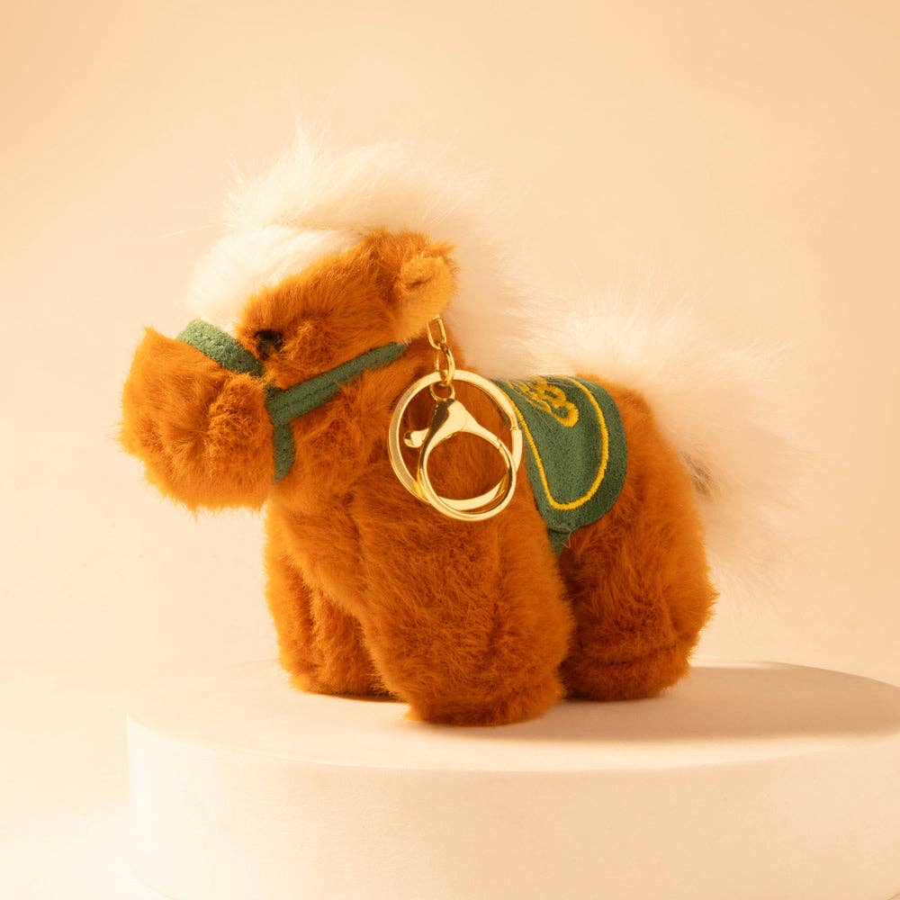 Myra Bag - Western Whimsy Horse Bag Charm in Brown - Brown