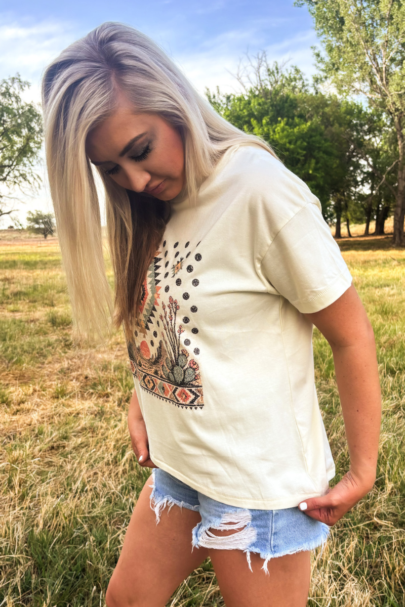Sterling Kreek - Boho Desert Tee - M