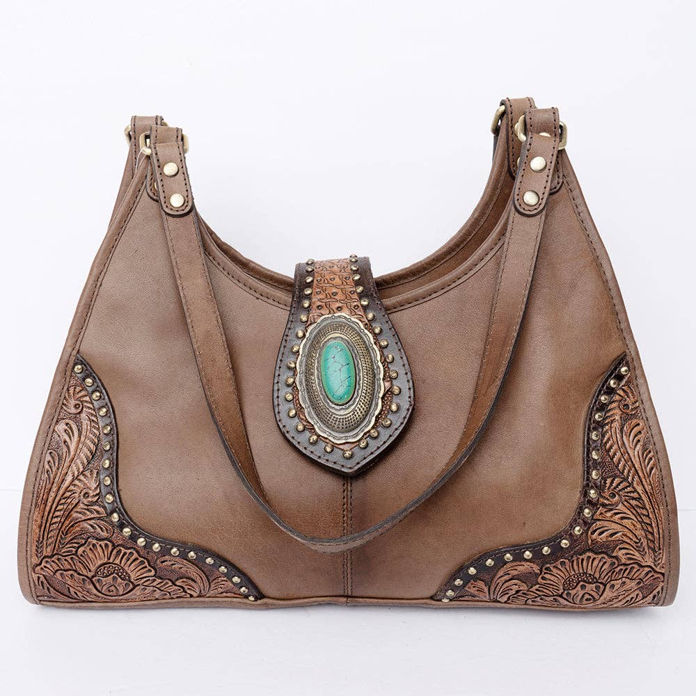 LS Western - ADBGI222 Hobo Genuine Western Leather Women Bag - ADBGI222C