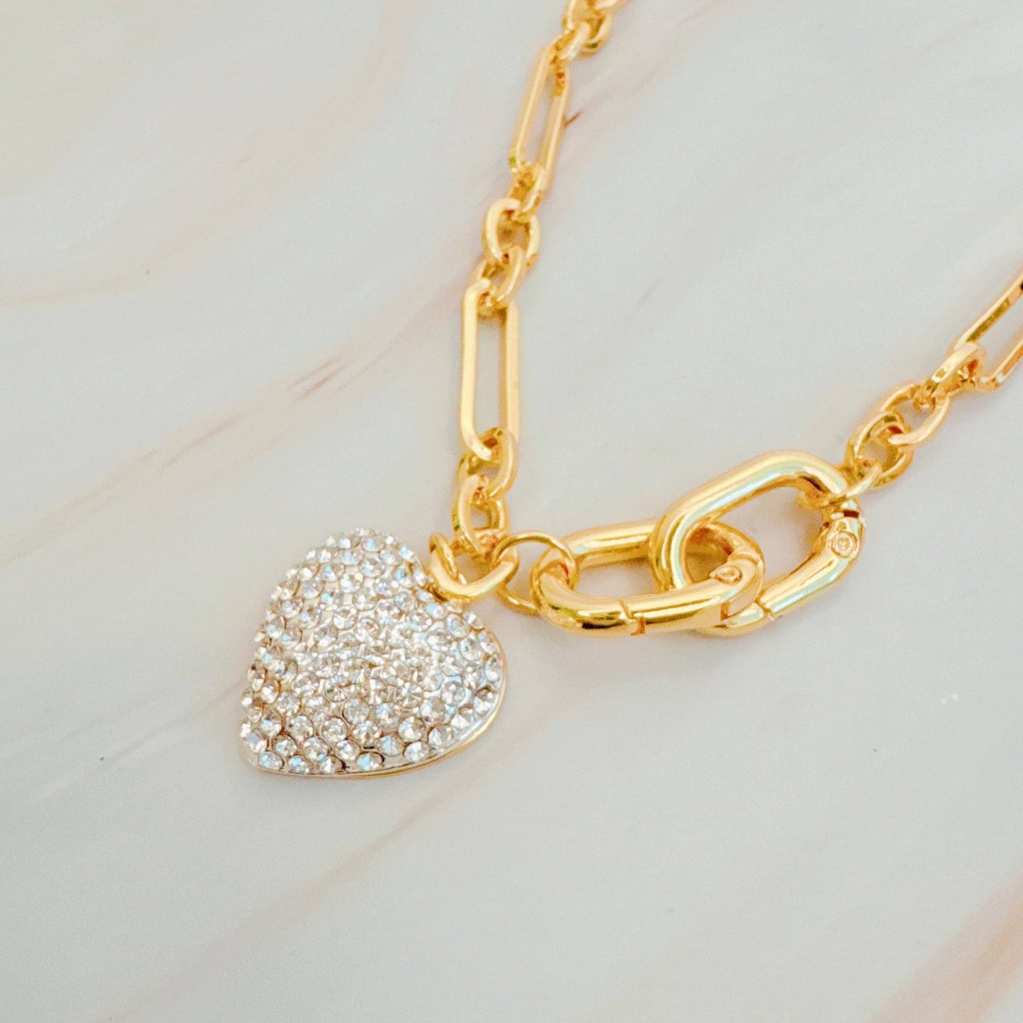 Ellison+Young - Sparkly Big Heart Bag Charm