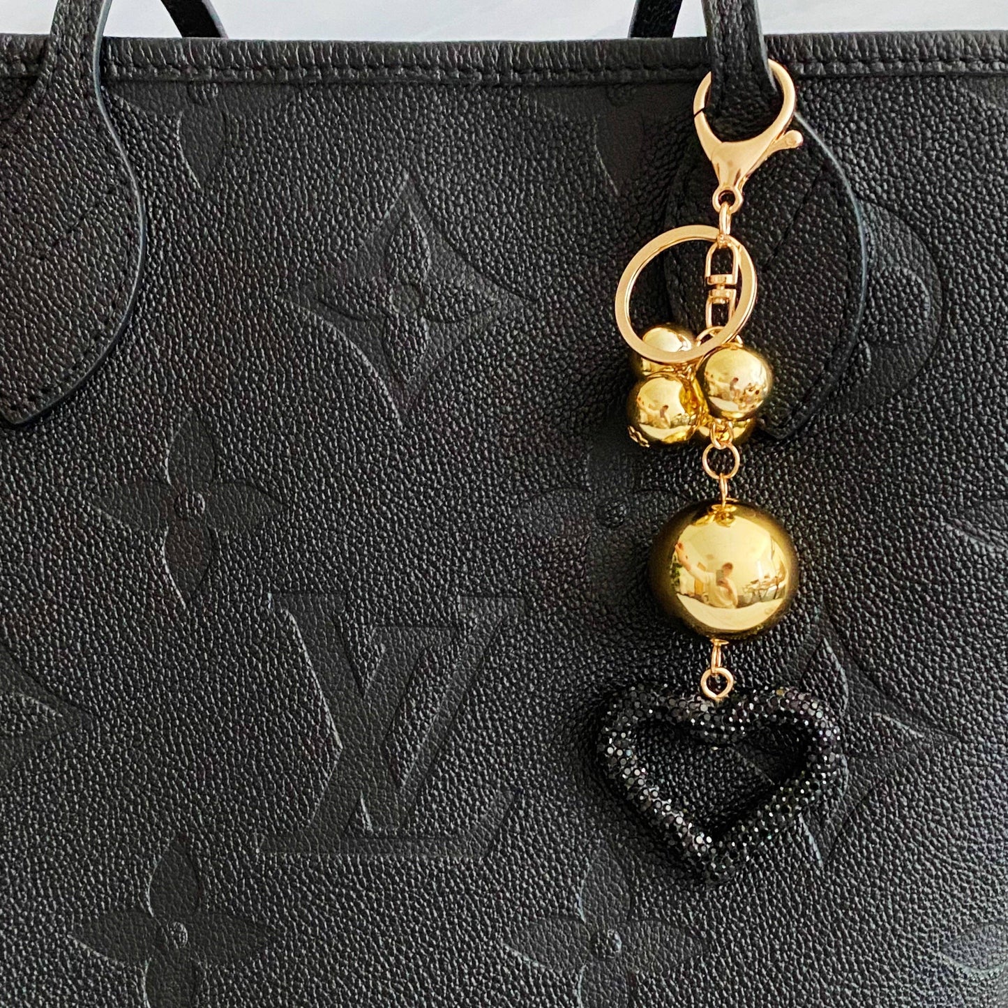 Ellison+Young - It Girl Glam Heart Bauble Key Chain