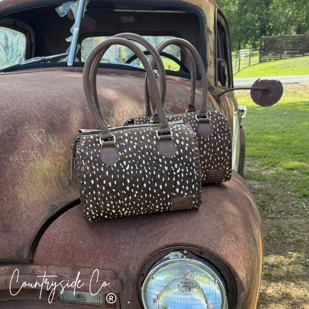Countryside Co. - Wild Axis Cowhide Soft Speedy Bag