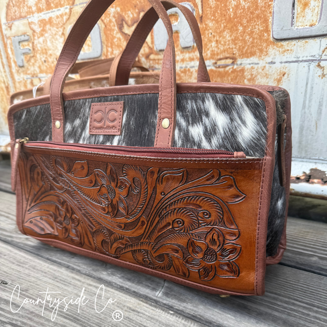 Countryside Co. - Pioneer Tooled Leather XL Toiletry Travel Case
