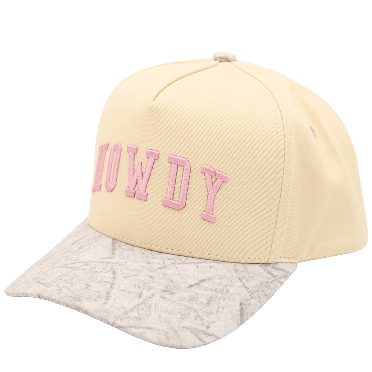 Hana - C.C HOWDY Letter Embroidered Two Tone Trucker Cap - Black