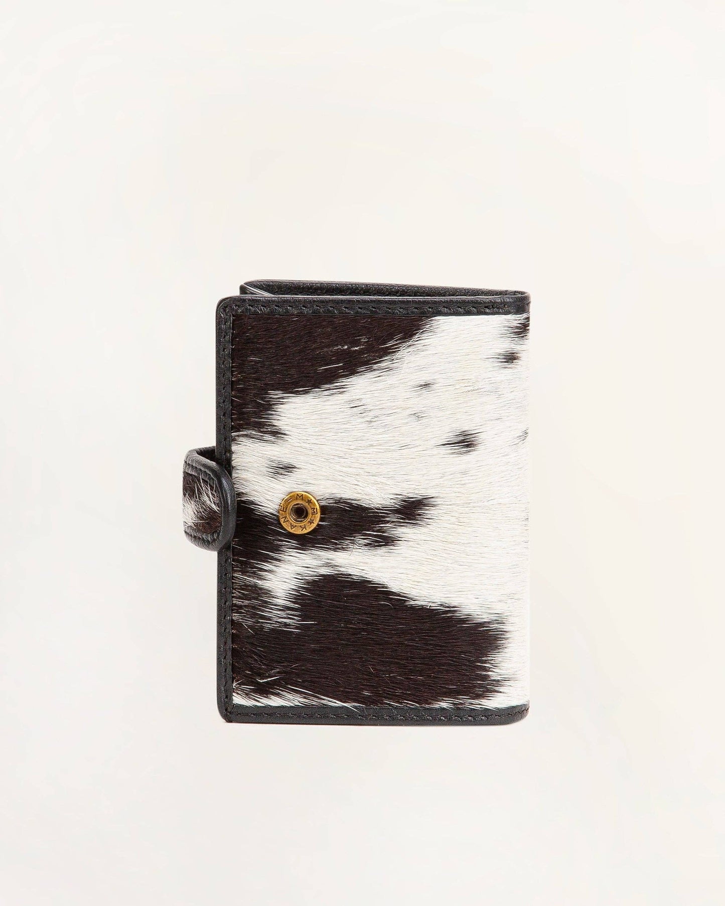 Loyal West - My Prairie Credit Card Holder - Nan / BLACK AND WHITE COWHIDE