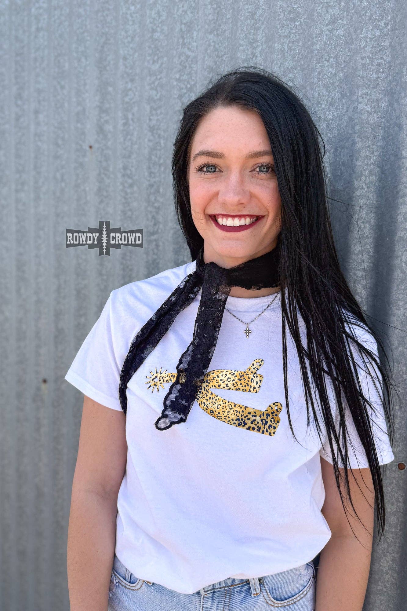Rowdy Crowd Clothing - Dolled Up Lace Wild Rags - Blue