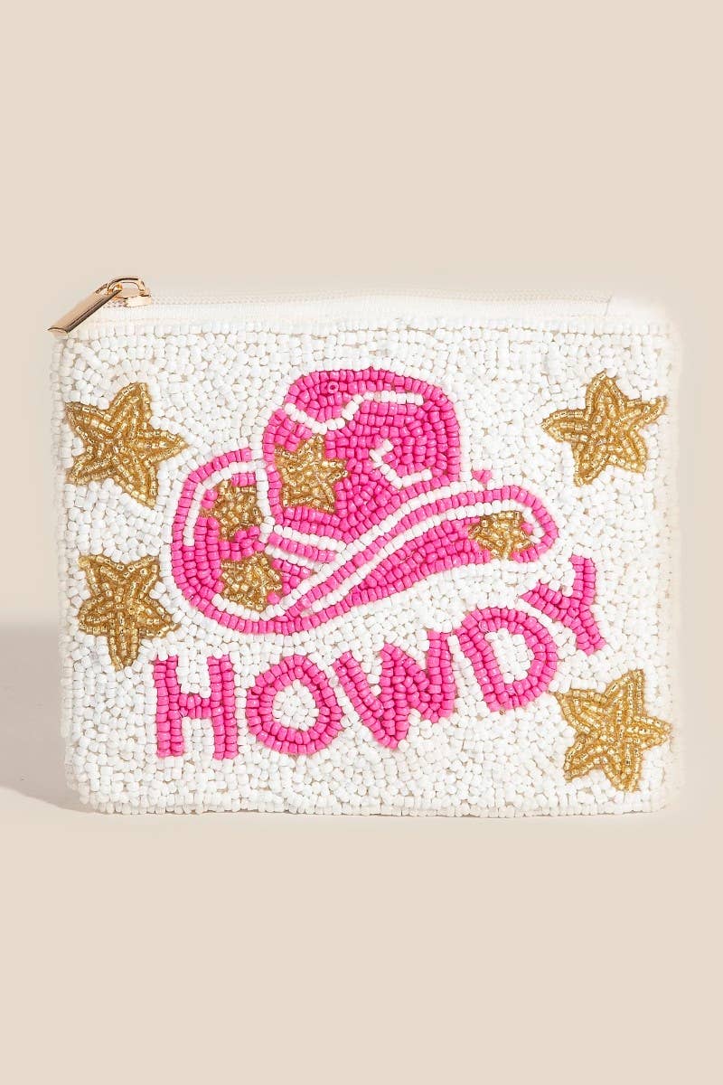 Howdy Cowboy Hat Coin Purse - MULTI