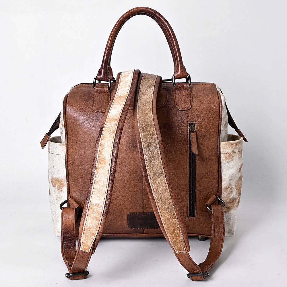 LS Western - ADBG1597 Backpack Hair On Genuine Western Leather Women Bag - ADBG1597