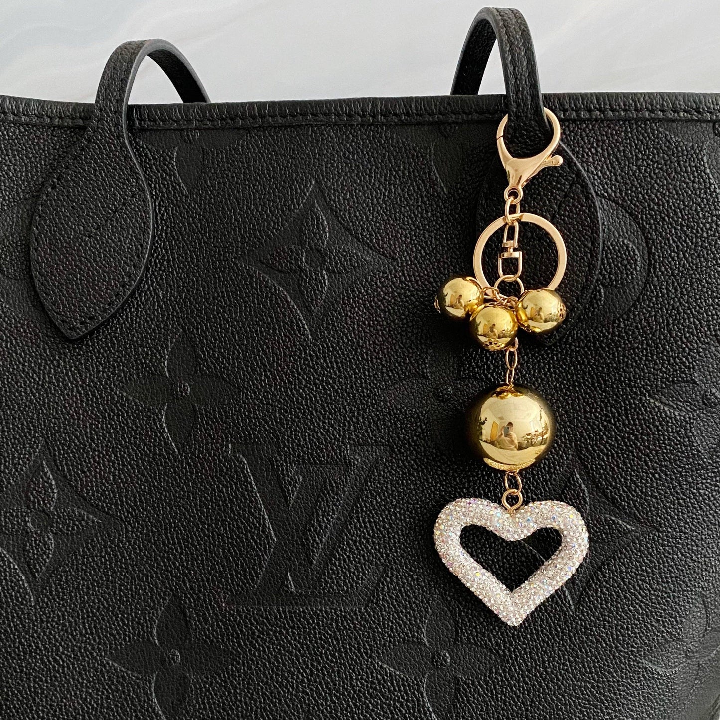 Ellison+Young - It Girl Glam Heart Bauble Key Chain