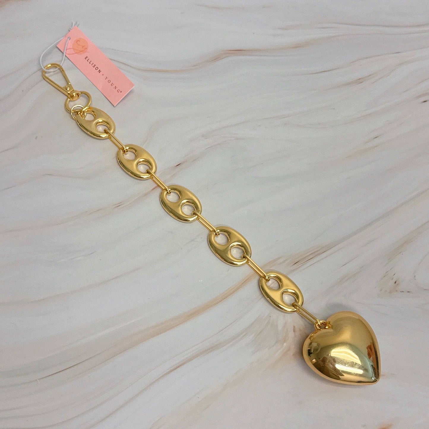 Ellison+Young - Horse Bits Heart Dangle Bag Charm