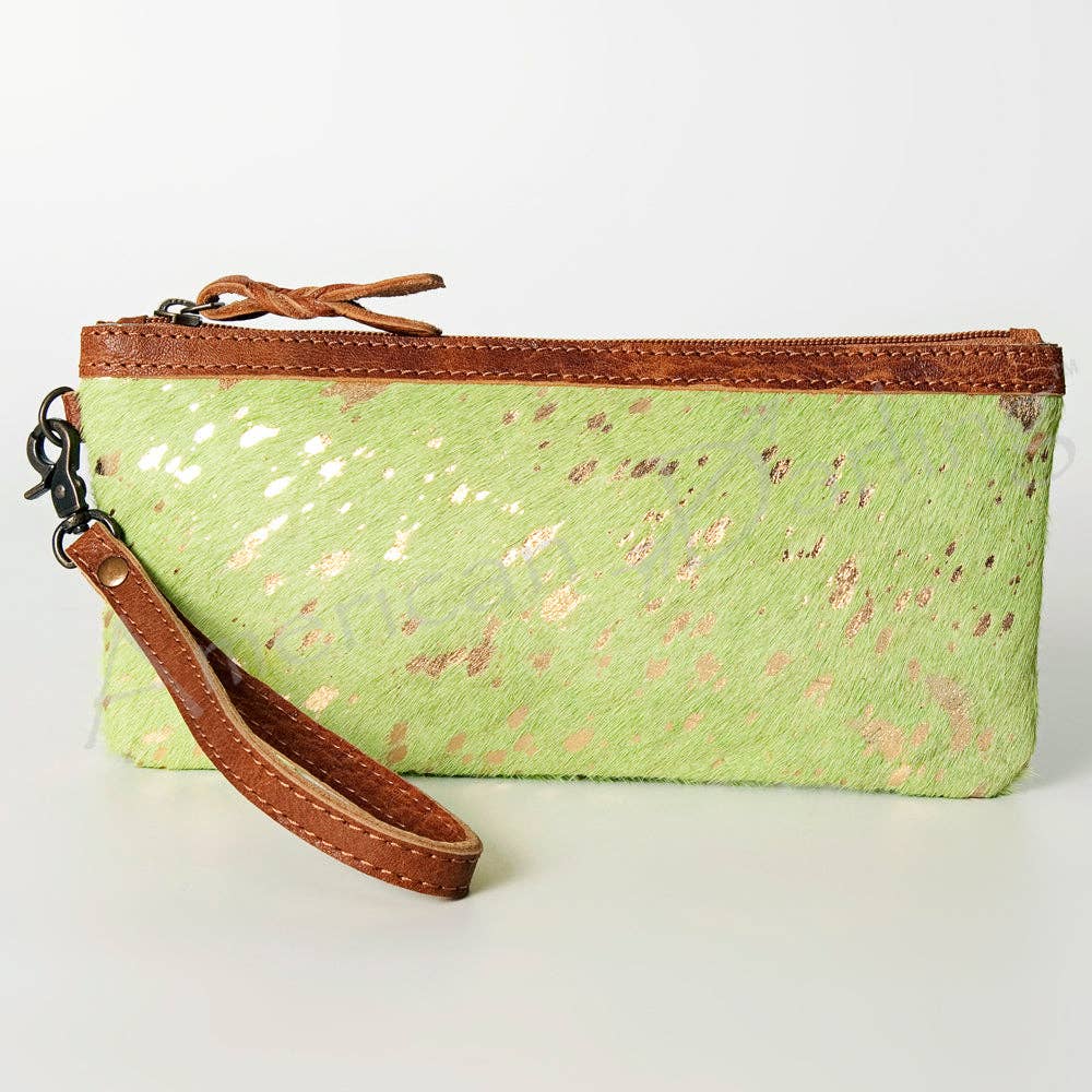 LS Western - ADBG344 American Darling Hair-On Cowhide Wristlet Bag - ADBG344ACGO